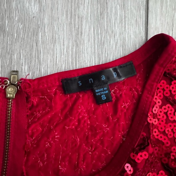 Red sequin mini dress 👗❤️ - Picture 2 of 4